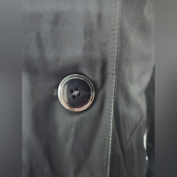 London Fog Heritage Black Trench Coat with Removable Quilted Liner Size M - Picture 6 of 11